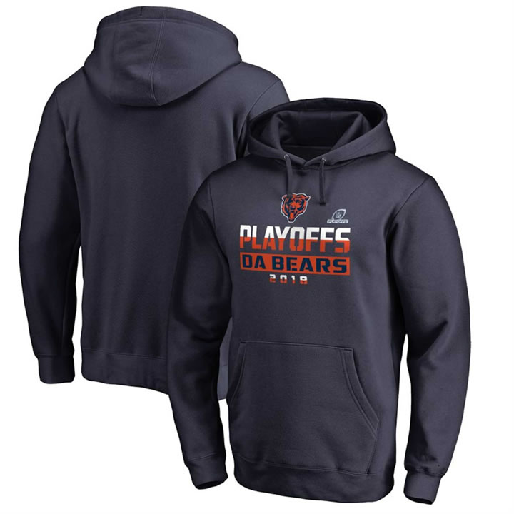 Men's Bears Navy 2018 NFL Playoffs Da Bears Pullover Hoodie,We sell and wholesale Men's Bears Navy 2018 NFL Playoffs Da Bears Pullover Hoodie on line form chian!